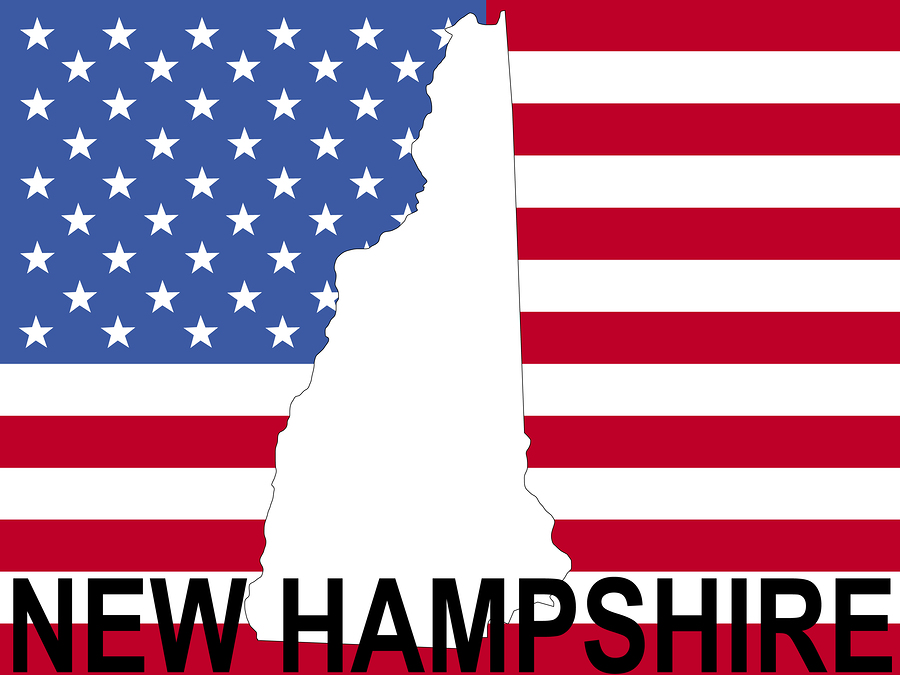 Map Of New Hampshire On American Flag Illustration JPG map of New hampshire on American flag illustration JPG